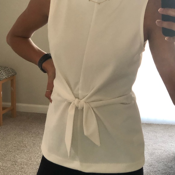 Ann Taylor white bow blouse - Picture 4 of 6